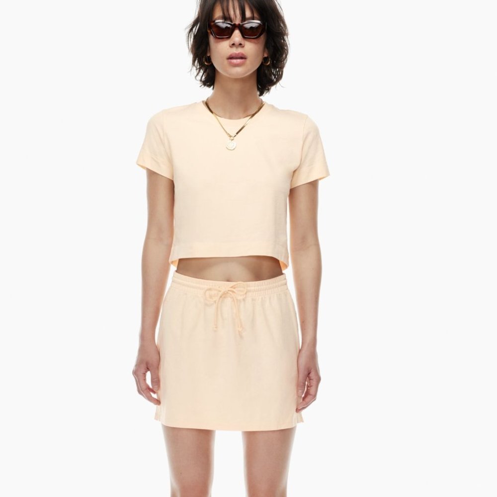 Aritzia Wilfred Free Afternoon Skirt in Faded Apricot (size XS)